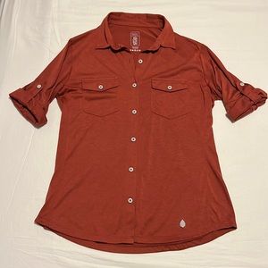 Stio divide button down shirt medium